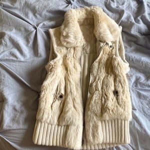 Womens fur vest size small